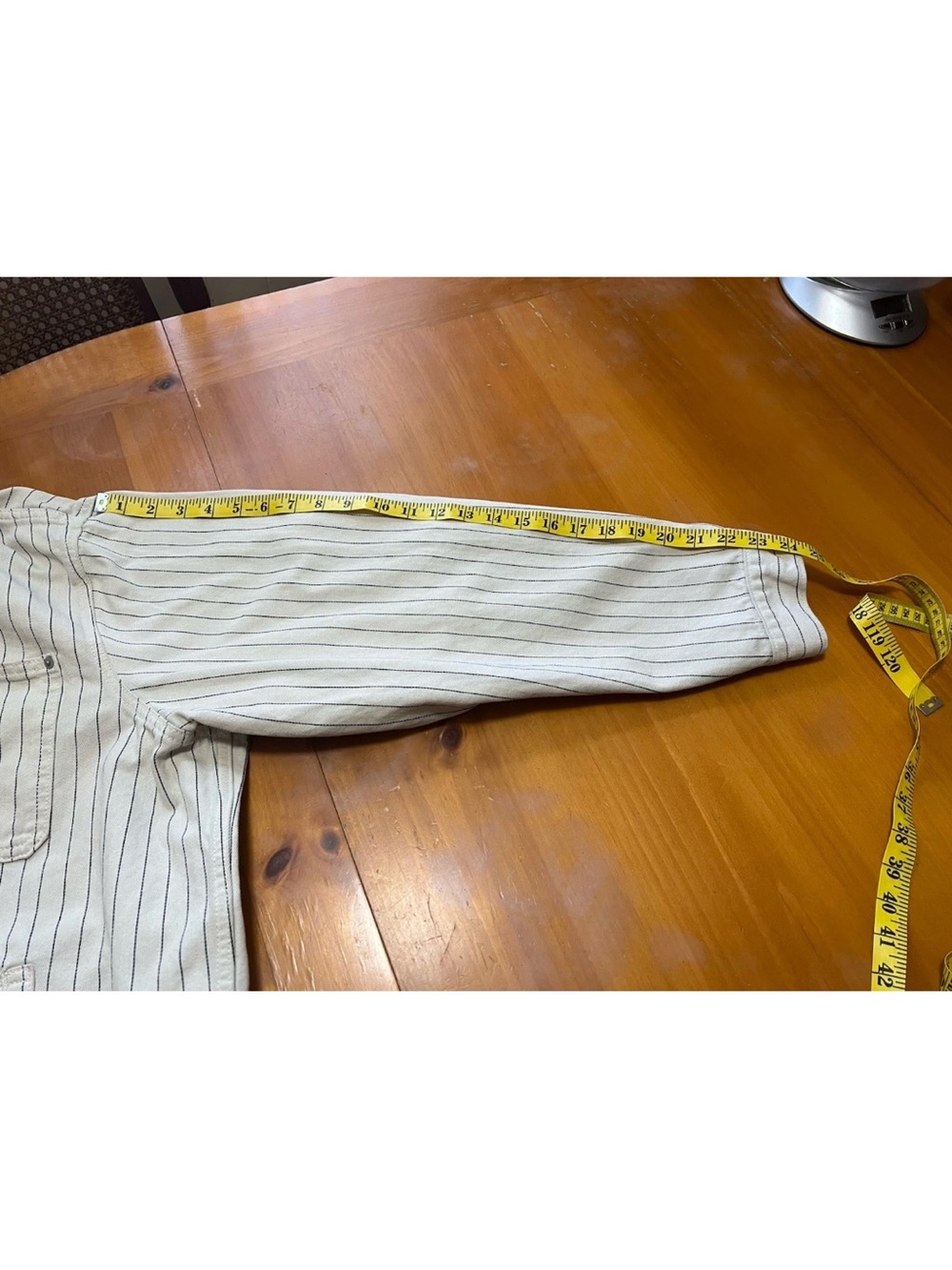 Levi's Sunrise Trucker Jacket XL Bleached Boulevard Stripe Canvas Coat NWOT - Picture 12 of 13